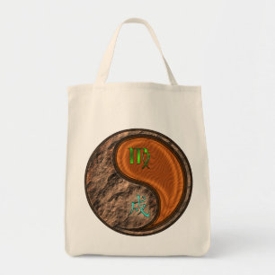 Bolso De Tela Perro Virgo y Madera