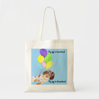 Bolso De Tela Perro volador camino al país de los sueños