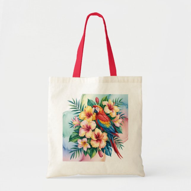 Bolso De Tela Perroquet exotique (Frente)