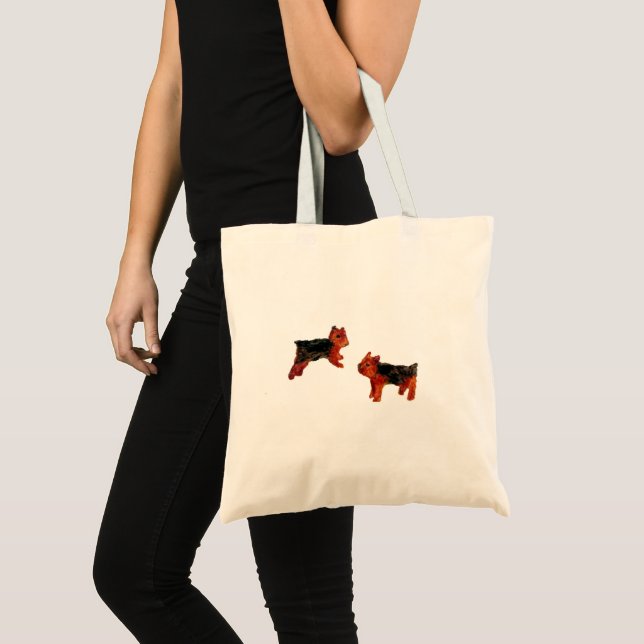 Bolso De Tela Perros adorables de arte de perro (Anverso (producto))