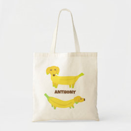 Bolso De Tela Perros bananeros personalizados