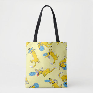 Bolso De Tela Perros de actividad suave vintage sin costuras. Do
