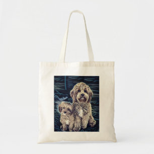 Bolso De Tela Perros de Cavapoo adorables
