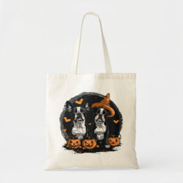 Bolso De Tela Perros de Halloween Boston Terrier