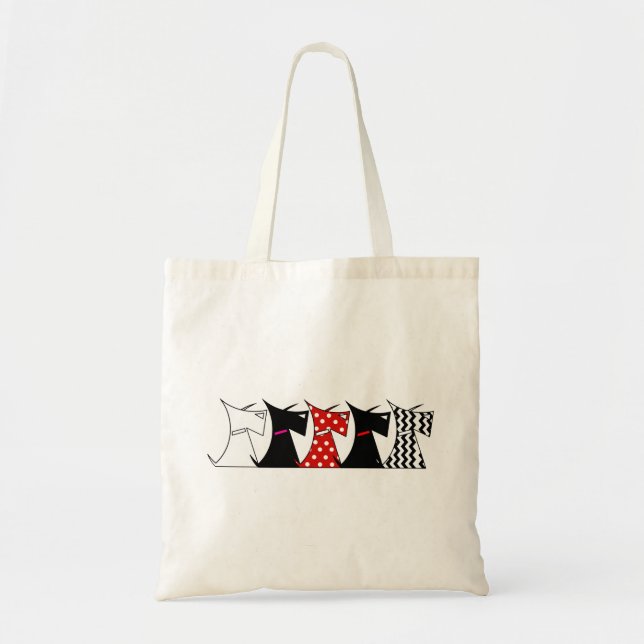 Bolso De Tela Perros del escocés (Frente)