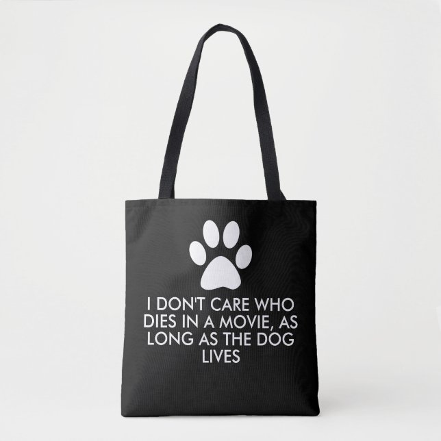 Bolso De Tela Perros en películas con papel blanco (Anverso)