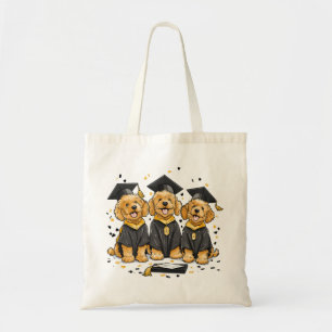 Bolso De Tela Perros Goldendoodle de Graduación