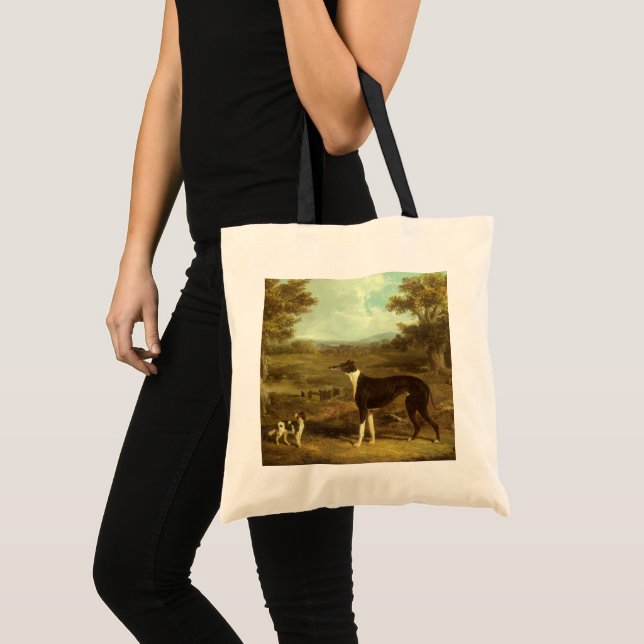 Bolso De Tela Perros, Greyhound y Spaniel, Médica Fop by Herring (Anverso (producto))