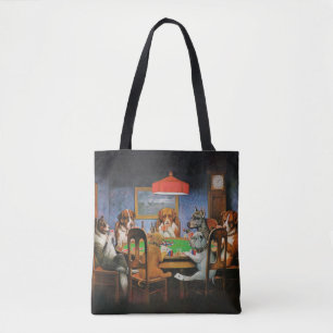 Bolso De Tela Perros jugando al póquer por C.M. Coolidge