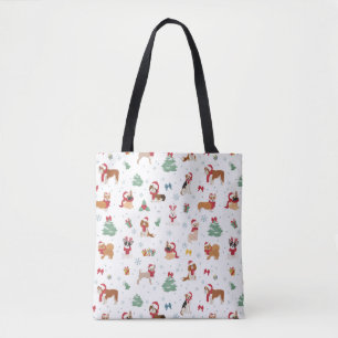 Bolso De Tela Perros navidades en accesorios de vacaciones