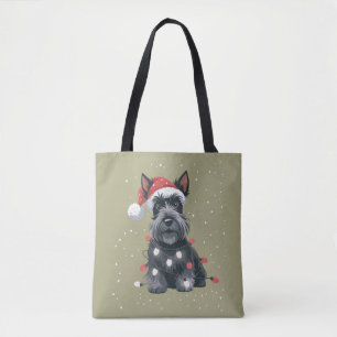Bolso De Tela Perros Scottie Terrier Escocés Navidad Perro Mamá