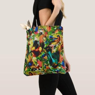 Bolso De Tela Perros silvestres de la selva tropical de época