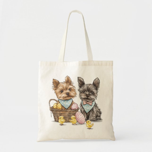 Bolso De Tela Perros Terrier de Easter Yorkshire (Frente)