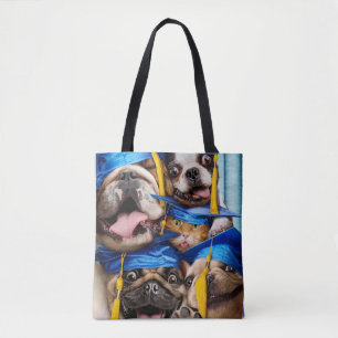 Bolso De Tela Perros y gatos graduados en cabina de fotos