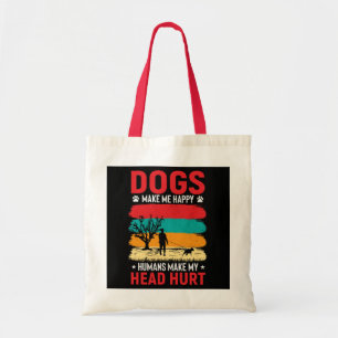 Bolso De Tela Perros y humor humano