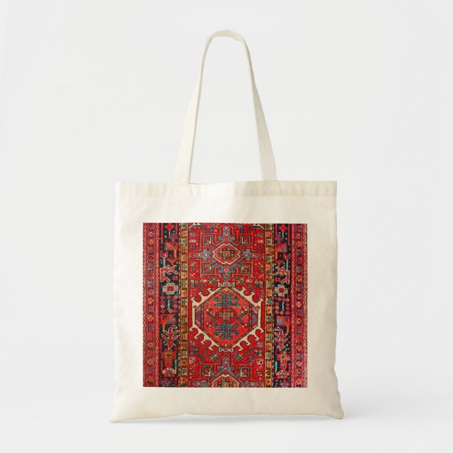 Bolso De Tela Persa Oriental, Patrón Turco, Alfombra, Rojo (Frente)