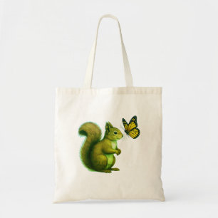 Bolso De Tela Persecución Alegre – Ardilla Feliz y Mariposa