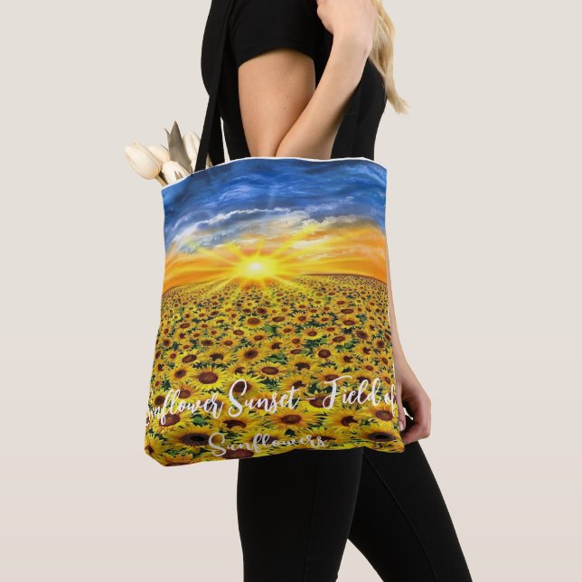 Bolso De Tela Persiguiendo a los atardeceres: Tote de los sueños (Detalle)