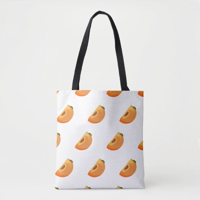 Bolso De Tela Persimmon pattern isolated on a white background.  (Anverso)