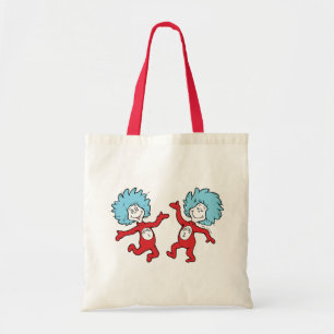 Bolso De Tela Personaje de Dr. Seuss Thing 1 y Thing 2
