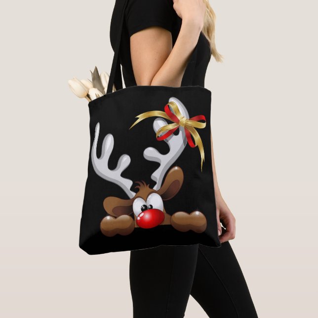 Bolso De Tela Personaje de Navidades divertidos y desconcertados (Detalle)
