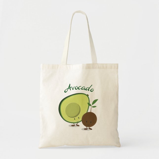Bolso De Tela Personajes de dibujos animados felices del (Frente)