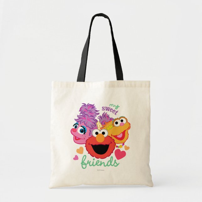 Bolso De Tela Personajes de los mejores amigos (Frente)