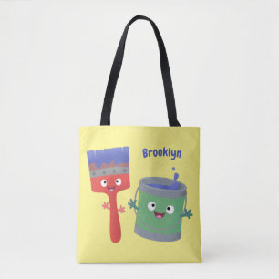 Bolso De Tela Personajes de pincel y dibujos animados
