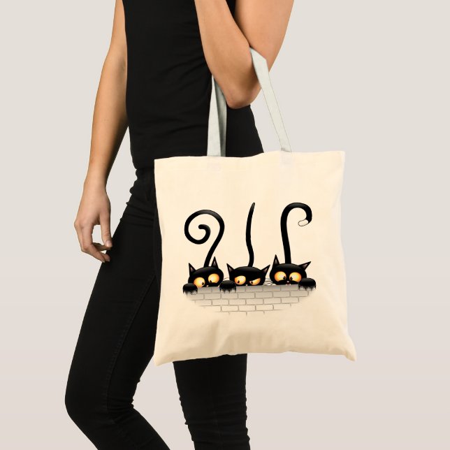 Bolso De Tela Personajes traviesos, lúgubres y divertidos (Anverso (producto))