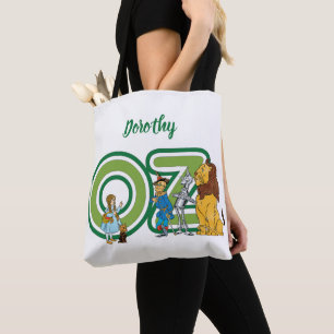 Bolso De Tela Personajes vintage de El mago de Oz y letras de te
