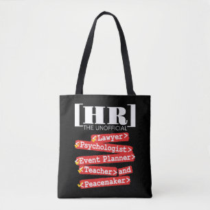Bolso De Tela Personal de Recursos Humanos No Oficial Funcional