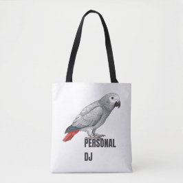 Bolso De Tela Personal DJ African Grey – Talking Parrot Design