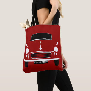 Bolso De Tela Personalice el arte pop de menor importancia rojo
