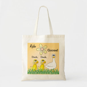 Bolso De Tela Personalice el pato, pato, ganso durante la noche