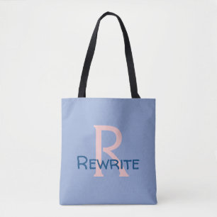 Bolso De Tela Personalice esta plantilla, MONOGRAM, FAMILIA, NOM