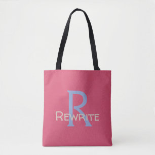 Bolso De Tela Personalice esta plantilla, MONOGRAM, FAMILIA, NOM