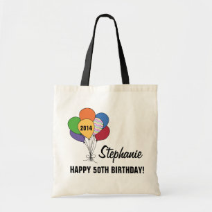Bolso De Tela Personalice nuestra bolsita de globo de 50 años