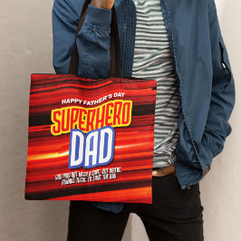 Bolso De Tela Personaliza a SuperHero Dad