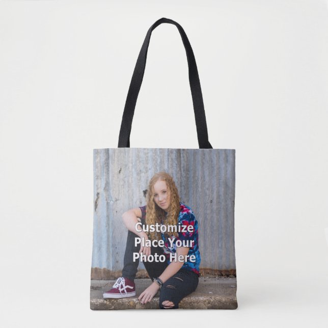 Bolso De Tela Personaliza con tu foto (Anverso)