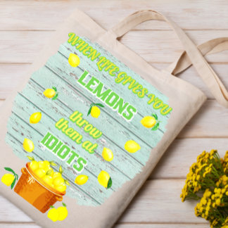 Bolso De Tela Personaliza, cuando la vida te da limones, Tote Ba