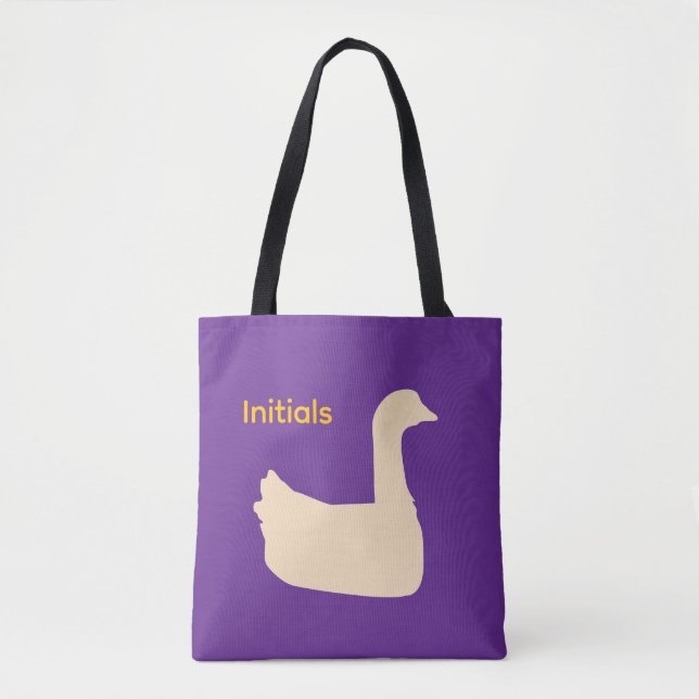 Bolso De Tela Personaliza el tema de pato  (Anverso)