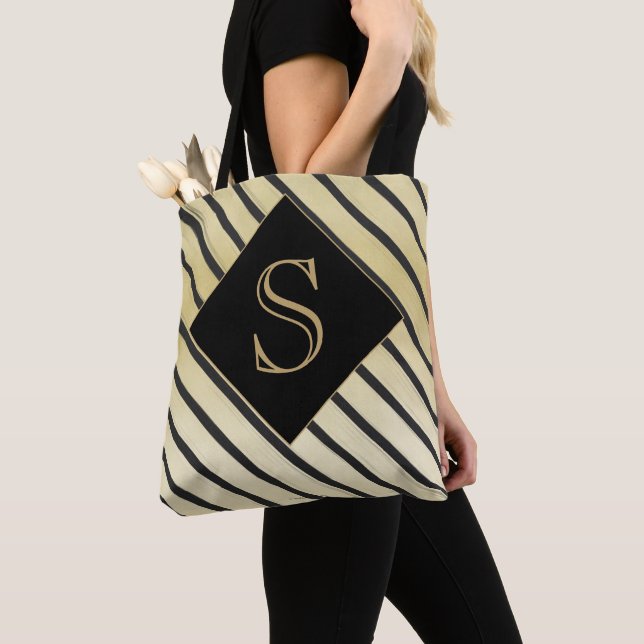 Bolso De Tela Personaliza la Moda de monograma Giro Banda dorada (Detalle)