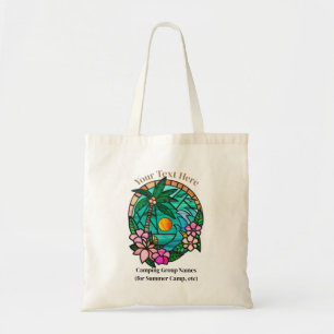 Bolso De Tela Personaliza la puesta de sol sobre un océano con p