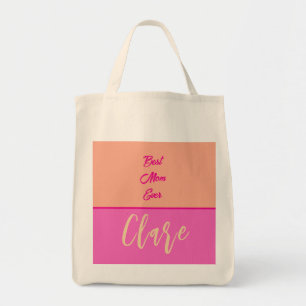 Bolso De Tela Personaliza tu mami nombre PINK Y ROSA