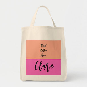 Bolso De Tela Personaliza tu nombre de mamá ROSA y PINK