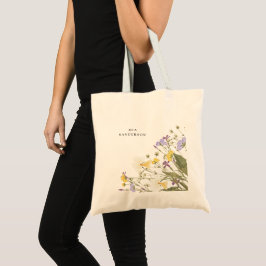 Bolso De Tela Personalizable acuarela Lilac