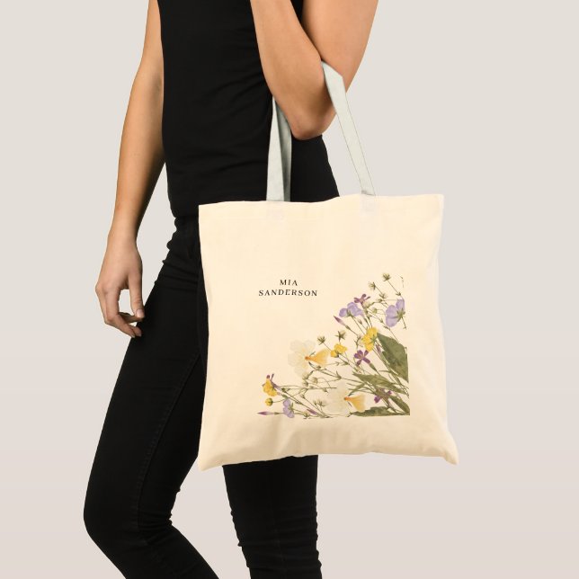 Bolso De Tela Personalizable acuarela Lilac (Anverso (producto))