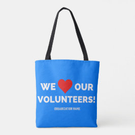 Bolso De Tela Personalizable Amamos A Nuestros Voluntarios