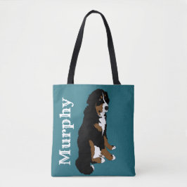Bolso De Tela Personalizable Bernese Mountain Dog 