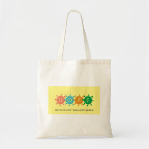 Bolso De Tela Personalizable colorido de verano divertido